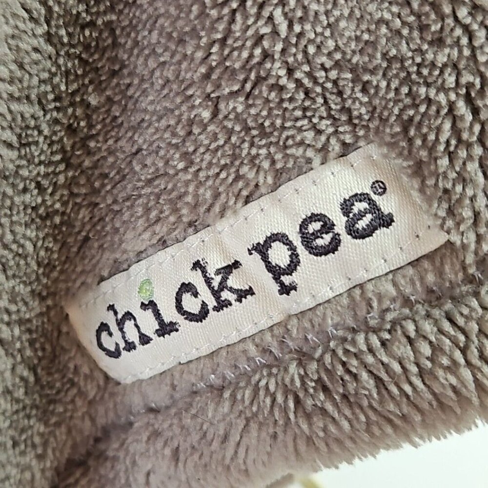 Chick Pea 3D Grey Owl Sherpa Plush Security Blanket Lovey Arrow Head Fleece - Picture 8 of 9
